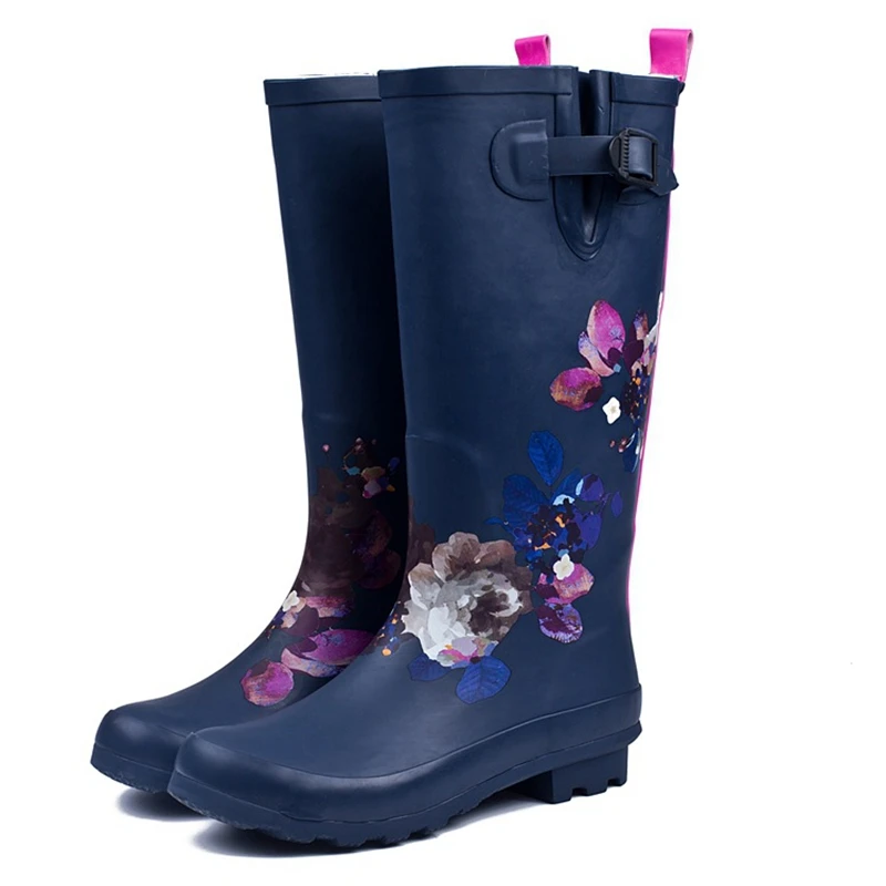 

Miaoguan Woman Waterproof Rain Boots Women Spring Autumn Rainboots Female Knee-High Boot Non-Slip Fashion Shoes 42 Botas Agua