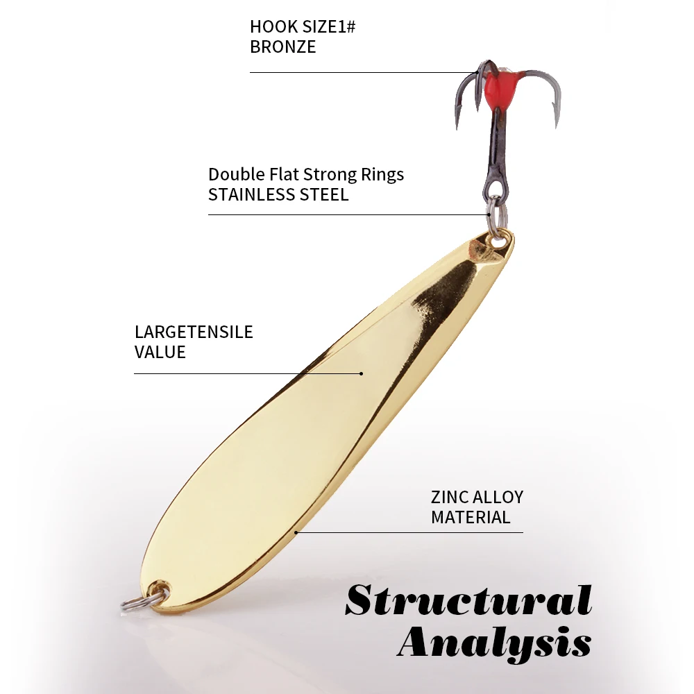 Приманка для подледной рыбалки FTK Золотой/Серебряный цвет 12 г 73 мм 1 шт. тройной