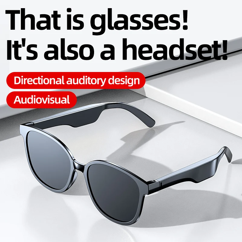 

Умные очки, Беспроводные солнцезащитные очки с Bluetooth, ранние спортивные очки для активного отдыха, для звонков и прослушивания музыки, с микрофоном HD