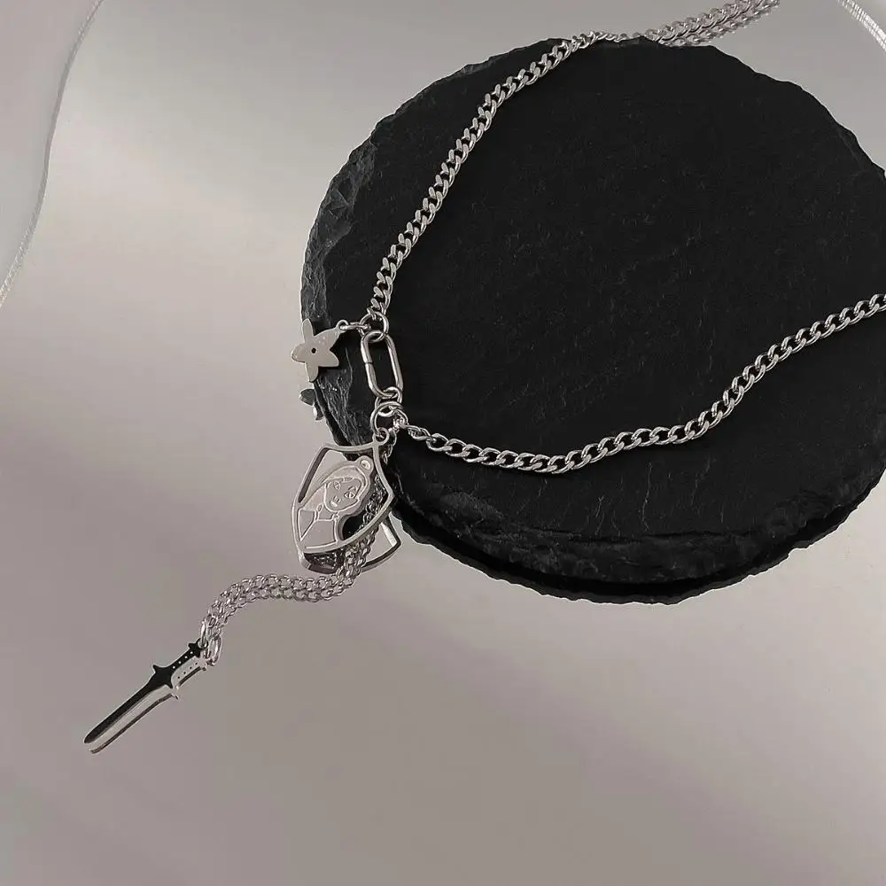 Титановая сталь подарок подруге в стиле хип-хоп ожерелье Хуа Мулан цепочка на