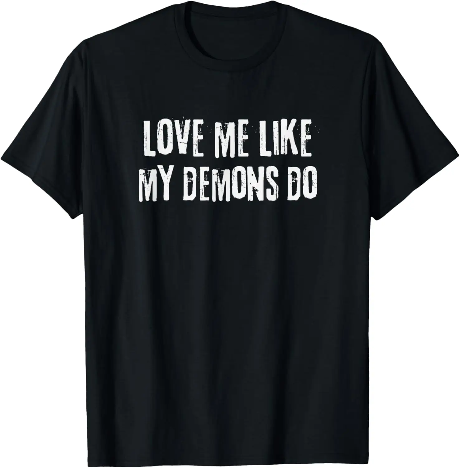 Футболка Nu Goth Love Me Like My Demons Do Weird в стиле панк гранж