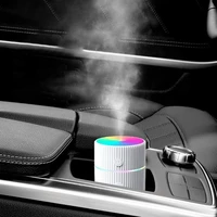 220ml usb mini air humidifier car aroma essential oil diffuser home usb fogger mist maker colorful led light night accessories