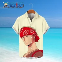 mens short sleeve shirt shirts hawaiian mens designer clothes harajuku style luffy blouses beach shirt oversized 5xl blouse