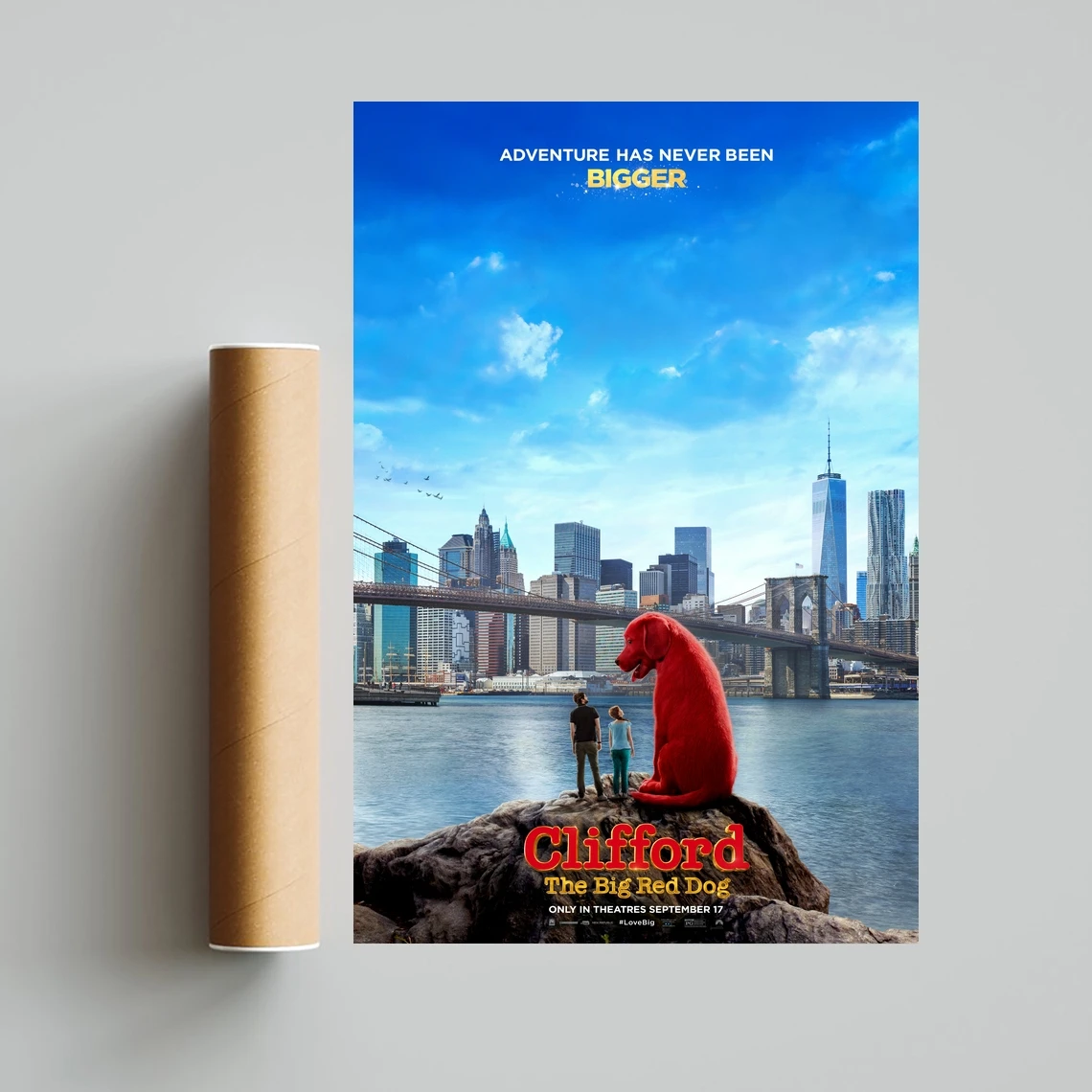 Clifford The Big Red Dog плакат с кадром из фильма HD печатная Картина на холсте для