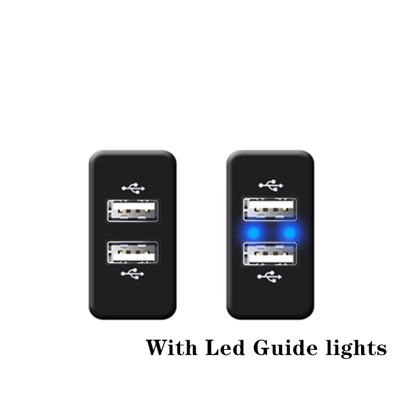 Автомобильное зарядное устройство с двумя USB-портами 5 В 3 0 А/а