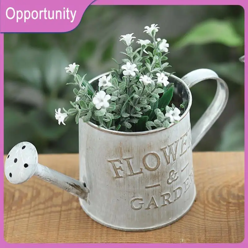 

Versatile Flower Ware For Flower Arrangement Planting And Decoration Watering Bucket Shaped Ornaments Rust-free Household