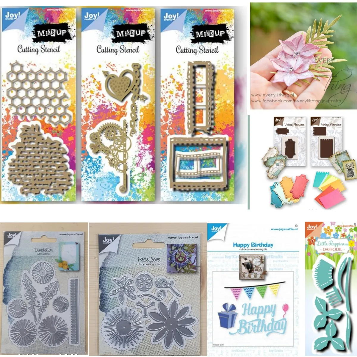 

2023 New Happy Birthday Dandelion Vintage Passihora Label Duo Metal Cutting Dies Scrapbook Embossed Card Diy Craft Template