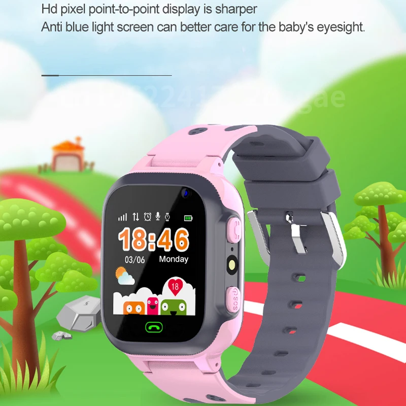 kids smart watch sim card call phone smartwatch for children sos photo waterproof camera lbs location tracker gift ios android free global shipping