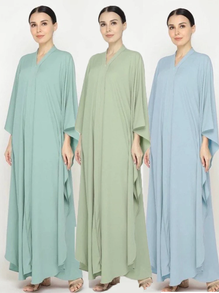 

Ramadan Muslim Women Dress Eid Abaya Prayer Garment Djellaba Jilbab Gown Abayas Cardigan 2023 Islamic Niqab Burka Jubah Abayas
