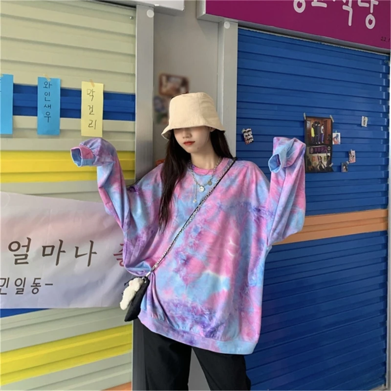 

H9ED, Женский базовый Повседневный свитшот с длинным рукавом, свитшот, пуловер, рубашка, Свитшот