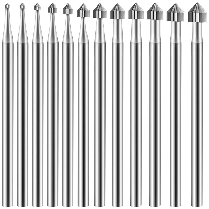 ГОРЯЧАЯ ПРОДАЖА 12 шт. цилиндрическая конусная форма наборы заусенцев для резьбы