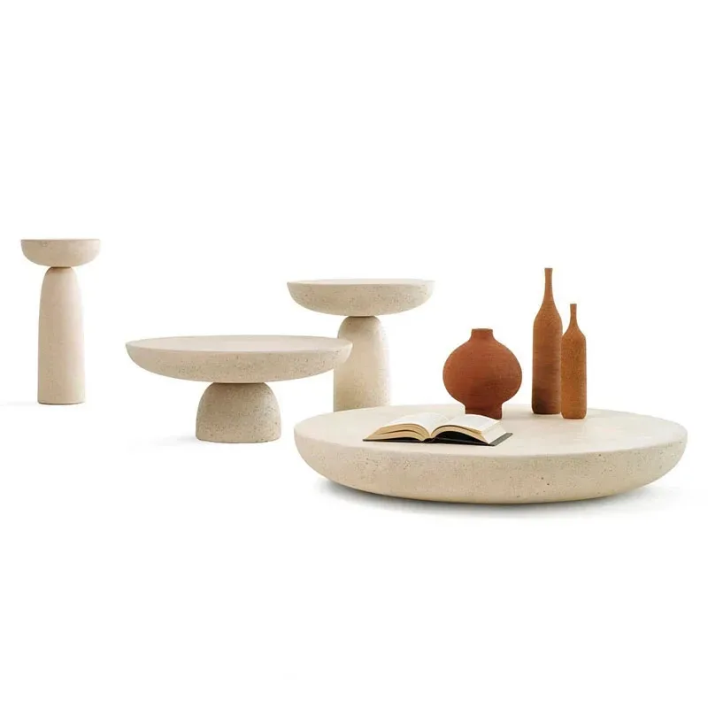 Круглый боковой столик в скандинавском стиле с грибами современные дизайнерские