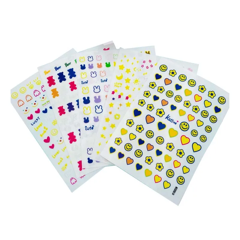 

Стикеры для ногтей в японском стиле, без следов