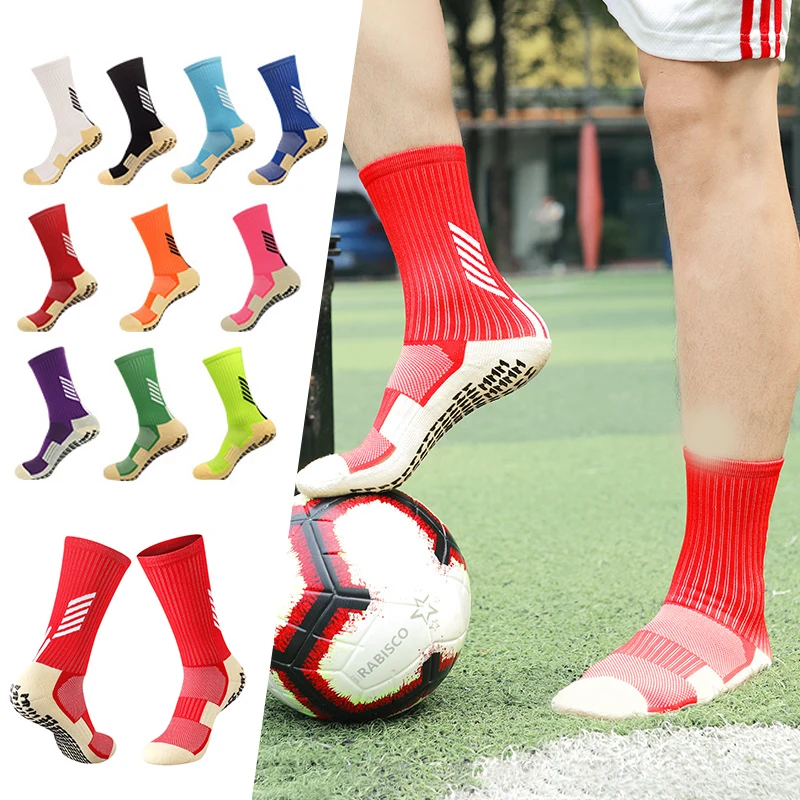 

Professional Men'S Sports Socks Glued Football Socks Non-Slip Mid-Tube Socks Boutique Towel Bottom Basketball Soccer Socks