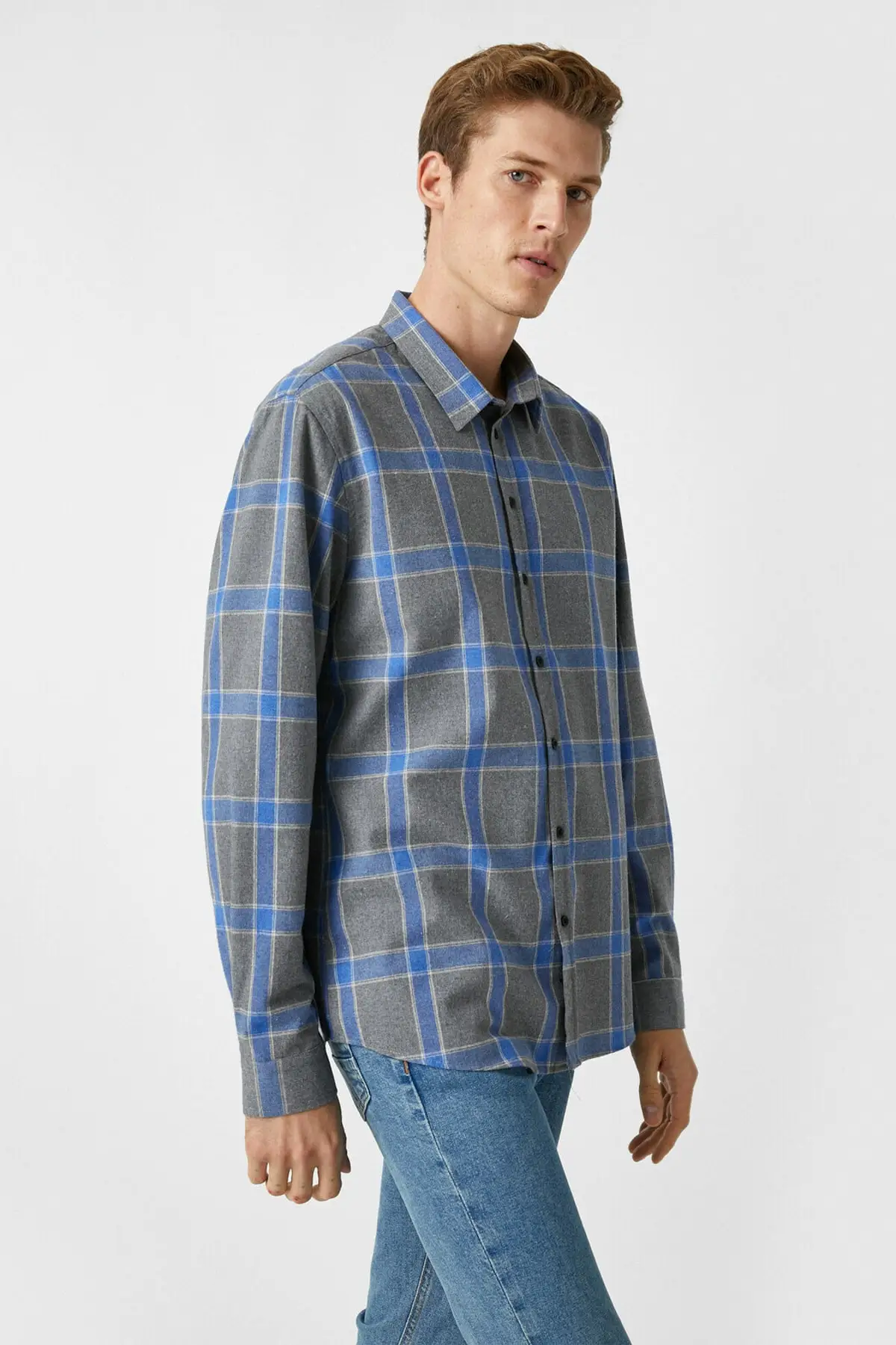 

Male to Male Plaid Classic Collar Long Sleeve Shirt