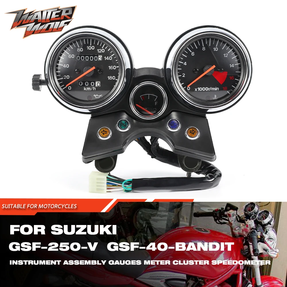 

Odometer Tachometer Instrument Assembly Gauges Meter For SUZUKI GSF 250/400 Bandit 250 V Bandit Motorcycle Cluster Speedometer
