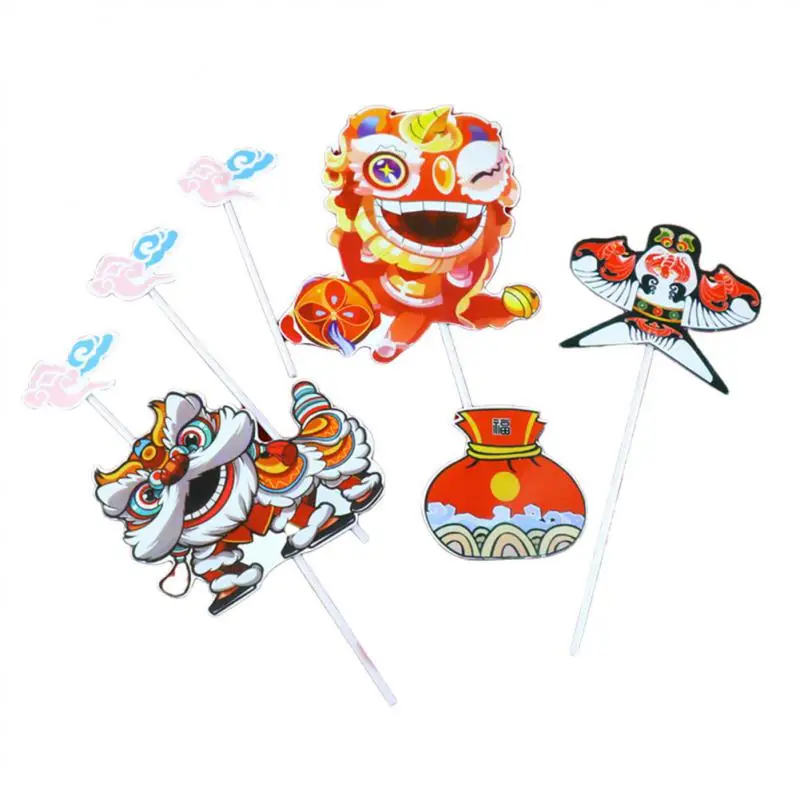 

Cake Topper Spring Festival Arts Crafts Birthday Baking Ornaments Chinese New Year Dessert Bread Decorations Kitchen Supplies