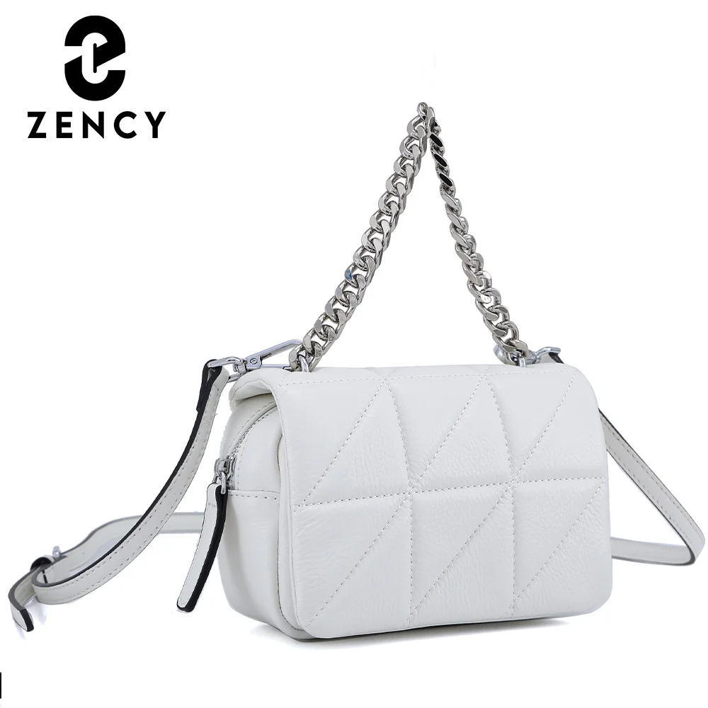 Женская сумка на цепочке Zency летняя роскошная через плечо из натуральной кожи с