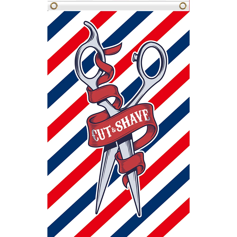 

CUT AND SHAVE FLAG 90x150cm Banner Custom BARBER SHOP FLAG