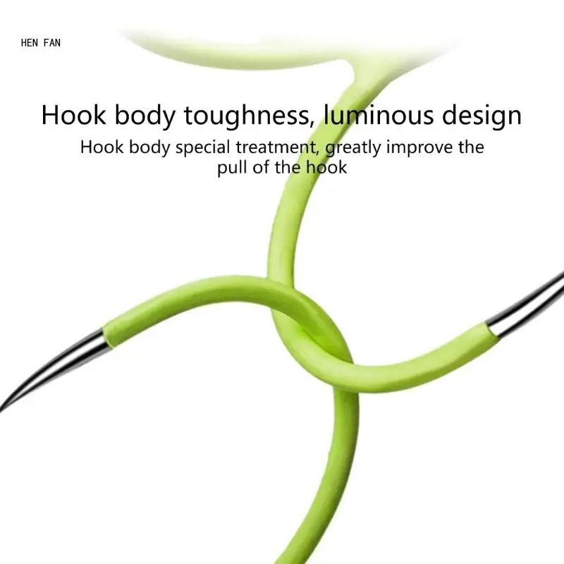 5/10 шт. светящиеся четырехместные якорные крючки 16 # 18 ночные рыболовные M89D