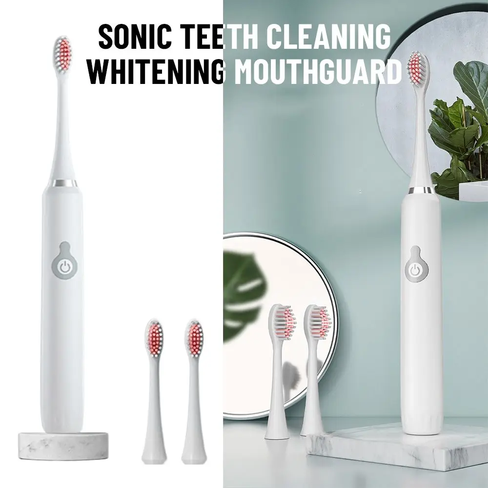 

3 Brush Heads Gum Care Oral Hygiene Aldult Oral Cleaning Automatic Sonic Toothbrush Electric Toothbrush