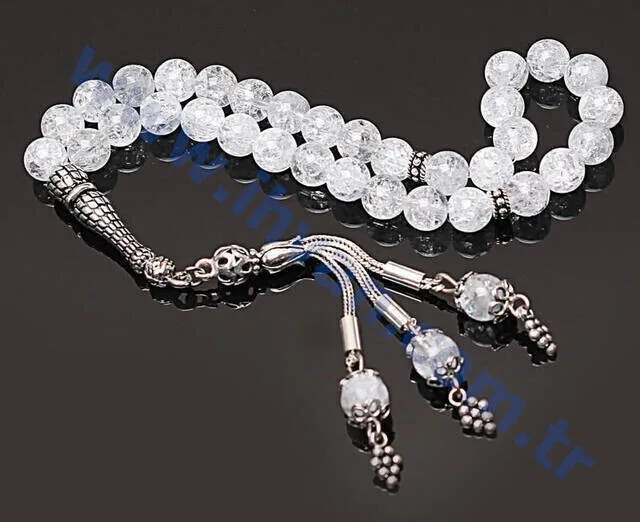 IQRAH Rock crystal Rosary (925 STERLING SILVER)