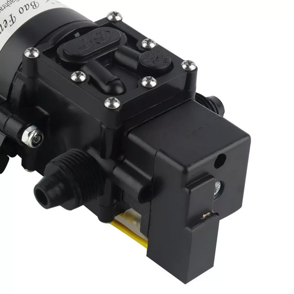 DC 12V 60W Motor High Pressure Diaphragm Water Self Priming Pump 4.0L/Min Waterproof Automatic Pump Black enlarge