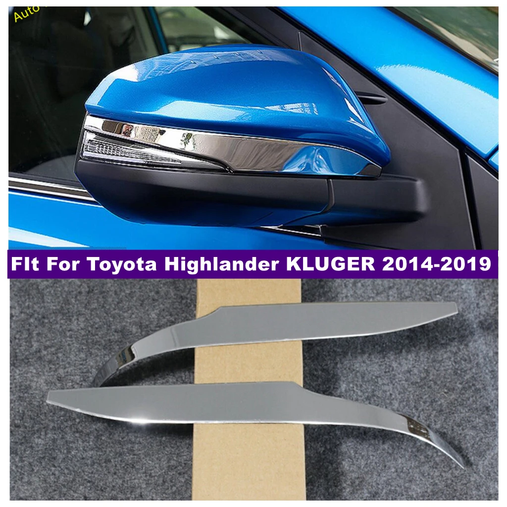 

Door Rearview Mirror Anti-rub Rubbing Edge Guard Scratch Strip Rear Bumper Protection For Toyota Highlander KLUGER 2014 - 2019