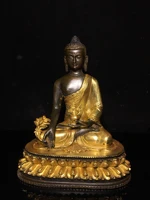 8 tibetan temple collection old bronze gilt medicine buddha amitabha lotus platform worship buddha town house exorcism
