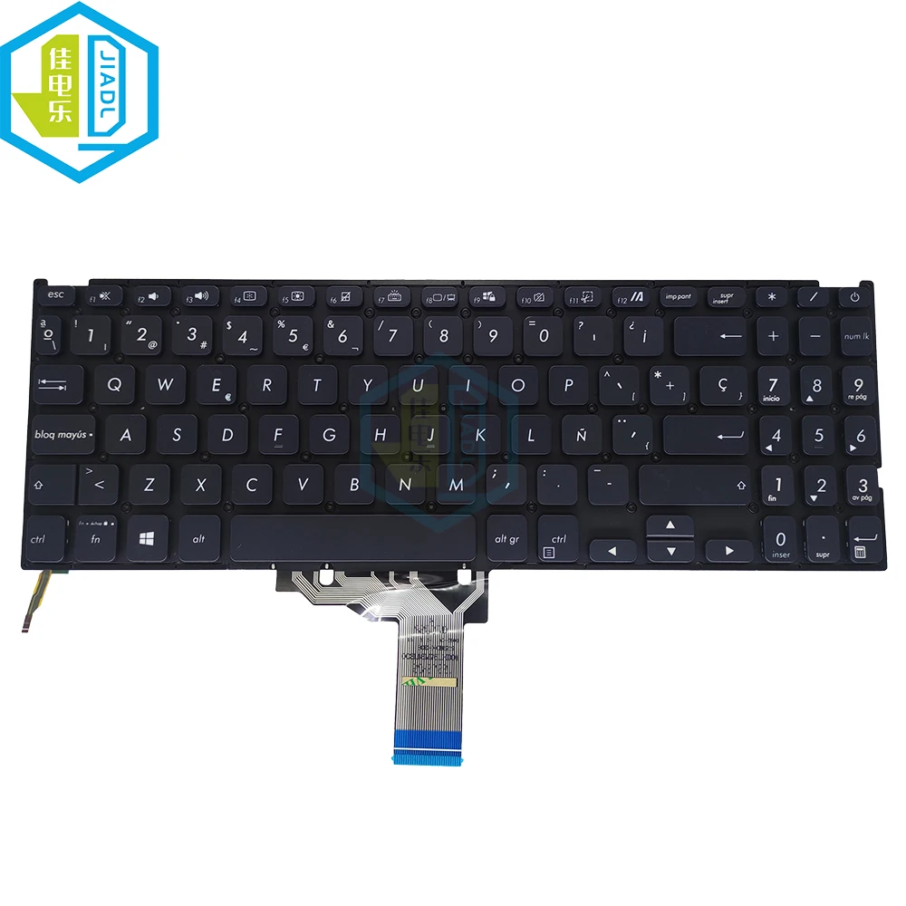 Фото Испанская португальская клавиатура с подсветкой для ASUS X509 X515 M509 Vivobook D509 X509FJ X509FL X509UB X515EA-AP X515UA X515FA №2