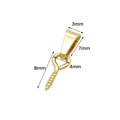 20 шт. Винтовые булавки из нержавеющей стали для бижутерии