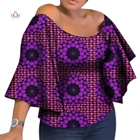 dashiki ankara african shirt for women riche ankara print flare sleeve shirts top women african clothing causal party wy1125