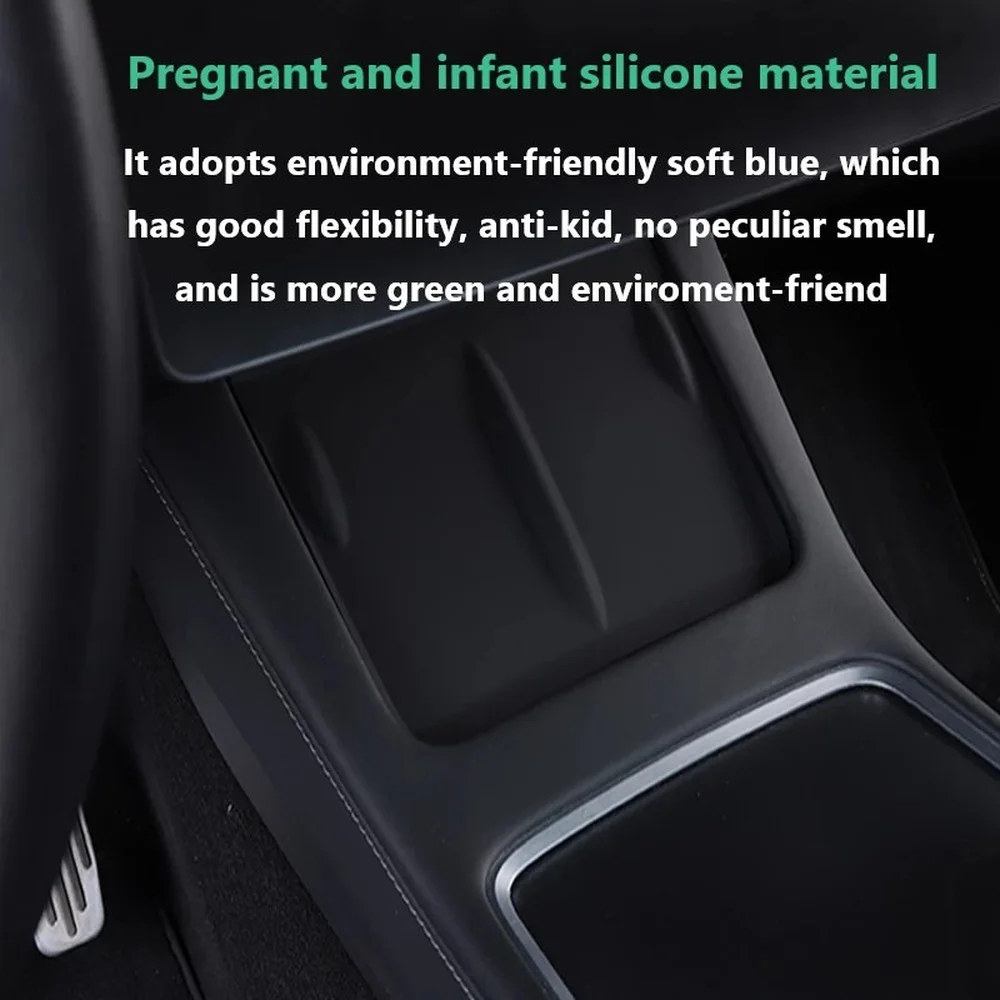 

Tesla Model 3 Model Y 2021-2022 Silicone Anti-skid Pad Car Phone Wireless Charging Pad Model3 Non-slip mat auto Accessories