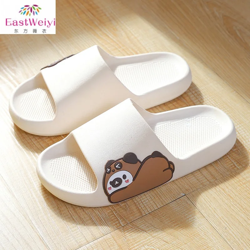 New Youpin Summer Slippers wear fashion cartoon soft bottom flip flops casual couple men's sandals and slippers wholesale