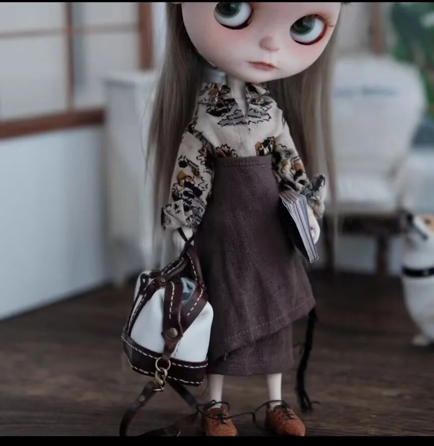 2025 2 шт. винтажная/французская рубашка Landoudou/Blythe/юбка 1/6 30 см (подходит для azone Pullip