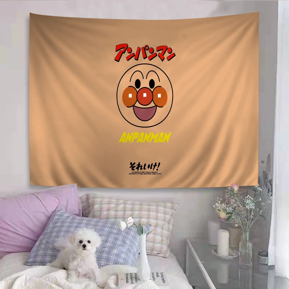 Children A-Anpanman Anime Cartoon Tapestry For Living Room Home Dorm Decor INS