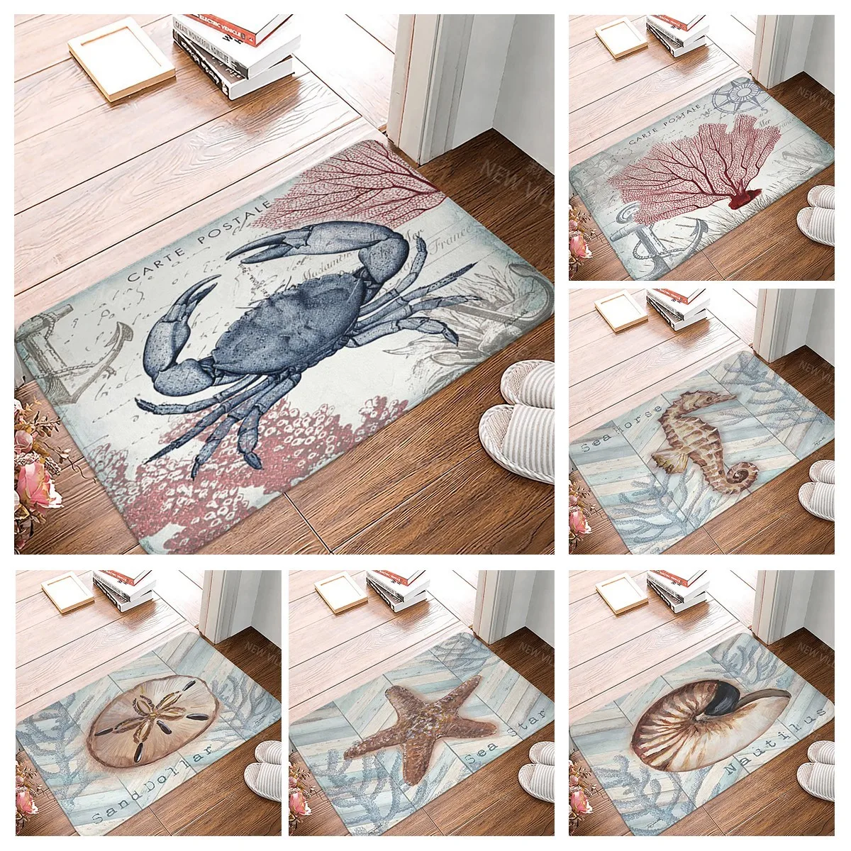 

Нескользящий коврик для душа, коврик для ванной, коврик для душа, домашний декоративный дверной коврик, коврик для кухни, спальни, входной комнаты, подводная лодка, дверной коврик с животными