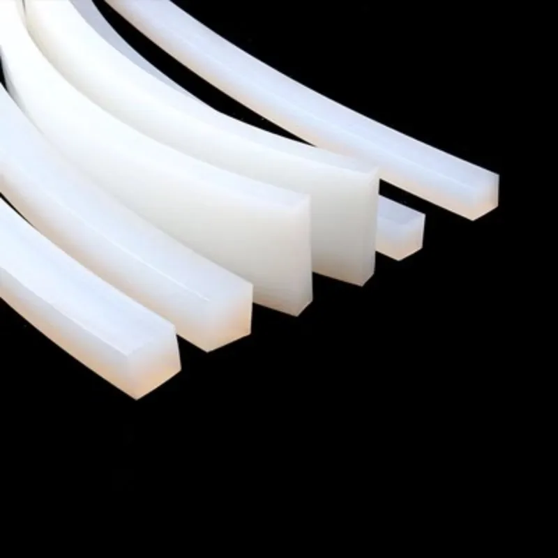 

Термостойкая силиконовая уплотнительная лента квадратная