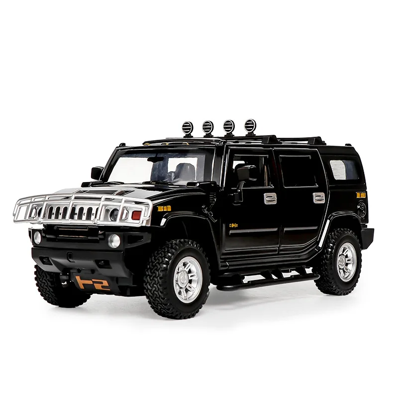 Масштаб 1/24 Hummer H2 литой под давлением сплав автомобиль с откатным механизмом