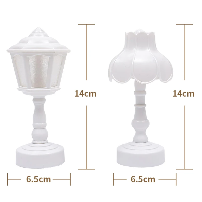 Мини-ретро кукольный домик миниатюры светодиодный светильник в форме лотоса