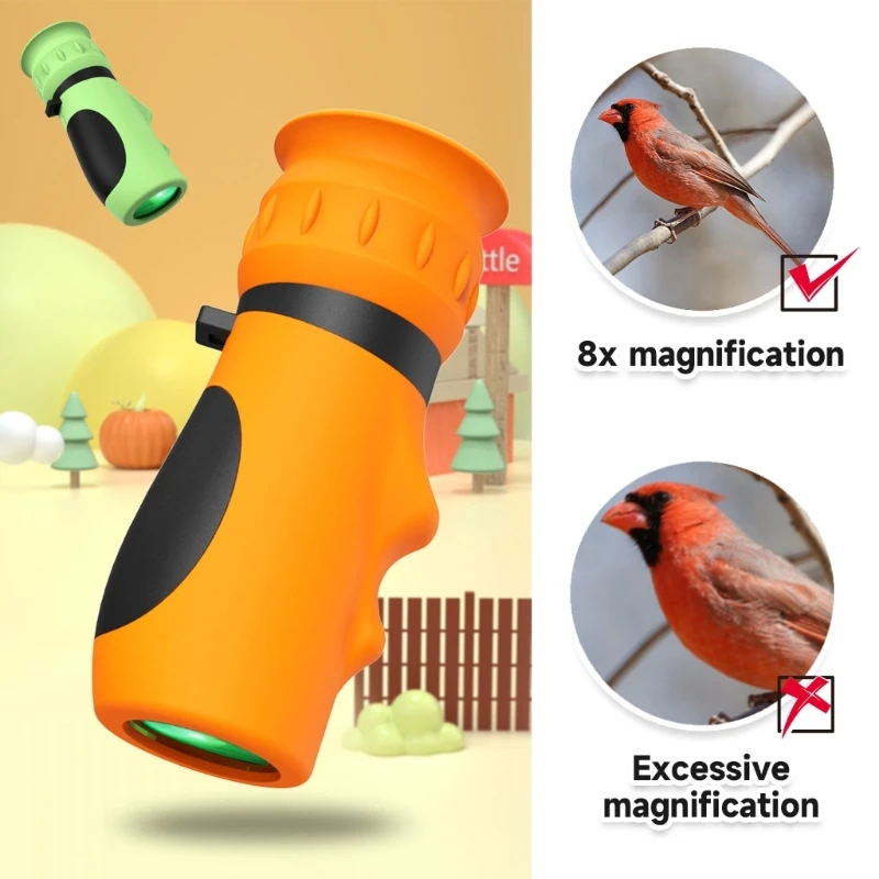 

Mini Telescope Drop-resistant Spotting Telescope Cross-Scale Aiming Bird Watching Tourism Camping Telescope Telescoping 69HD