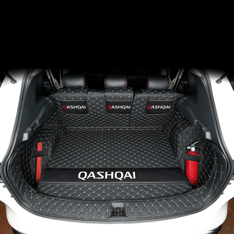 

Leather Car Trunk Mats For Nissan Qashqai j10 2007 2008 2009 2010 2011 Anti-Dirty Protector Tray Cargo Liner Accessories Styling