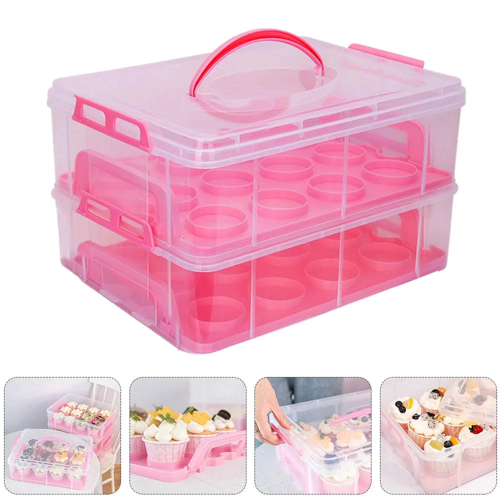 

Round Container Lid Cupcake Box Beautiful Food Crisper Containers Muffin Biscuit Bride