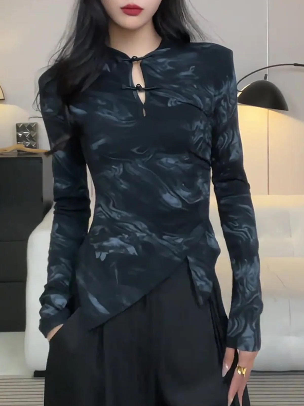 Плюс размер Meiziya 2024 женский осенний новый китайский Sle National пластина с пряжкой