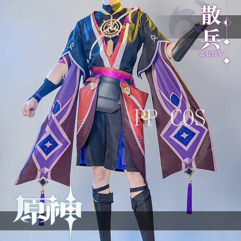 Костюм для косплея Game Genshin Impact Scaramouche парик аниме Хэллоуин |