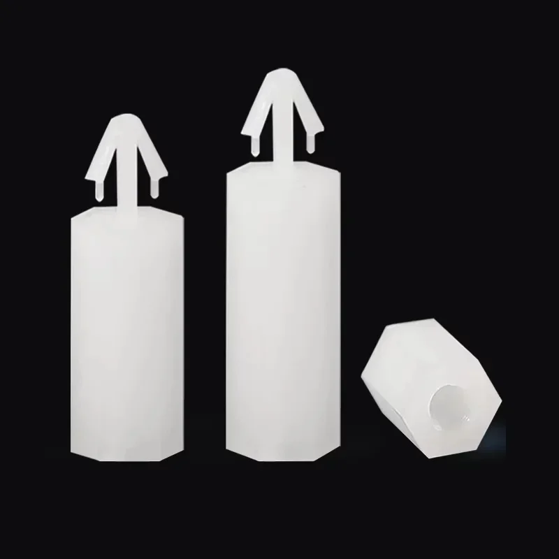 M3 M4 Белый нейлоновый дистанционный винт для печатной платы вставной пост