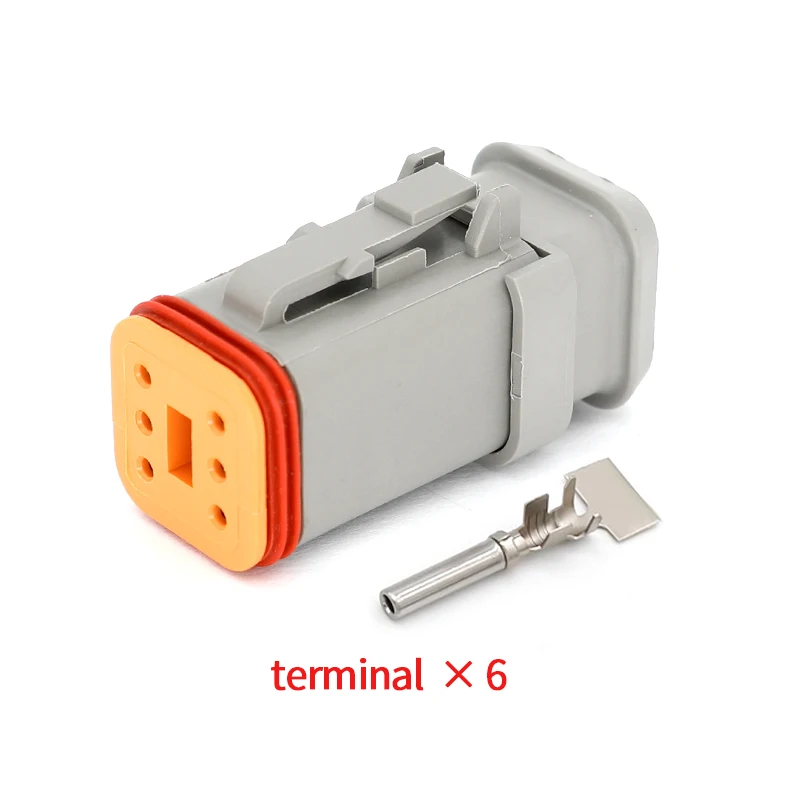 DT06-6S-E008 6pin DT Series автомобильный разъем, водонепроницаемый кабельный разъем, штекер, гнездо, дополнительная клемма