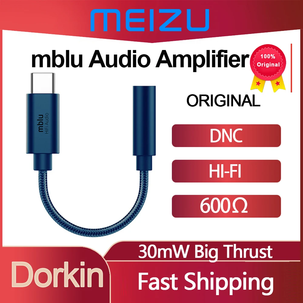 

Усилитель для наушников Meizu Mblu, Hi-Fi, DAC, USB C на 3,5 мм