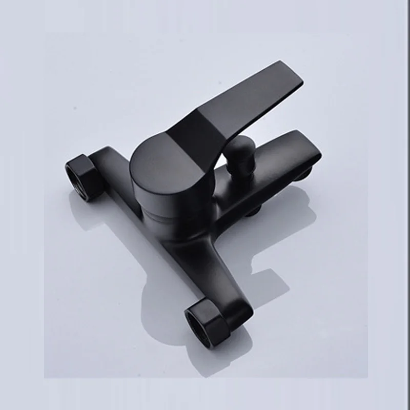 Латунный Смеситель для ванной комнаты насадка душа черный смеситель настенный