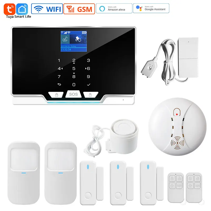 

Домашняя система охранной сигнализации беспроводной Wifi GSM 433 МГц беспроводной датчик двери окна инфракрасный детектор движения 1,8 дюймовый ...